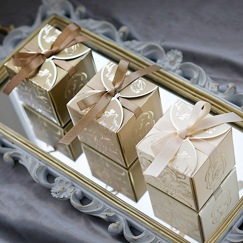 Square Paper Gift Boxes with R - Event Party Box avis et prix