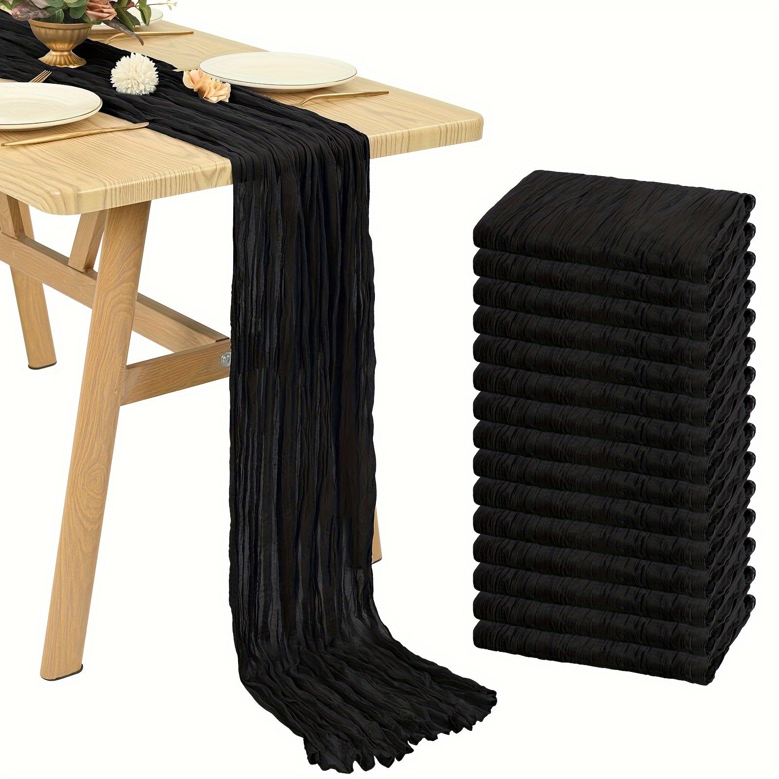 15-Piece Boho Sheer Cheeseclot - Event & Party Supply Photos avis et prix