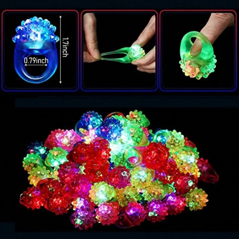 20/30/50pcs Glowing Rings LED  - Cotton Candy Cone avis et prix