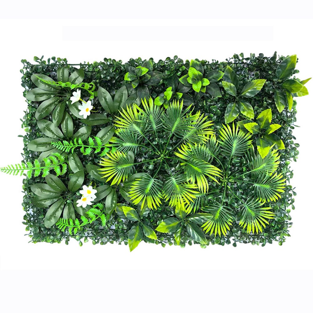 1PC Artificial Simulation Gree - Flower Wall Panel avis et prix