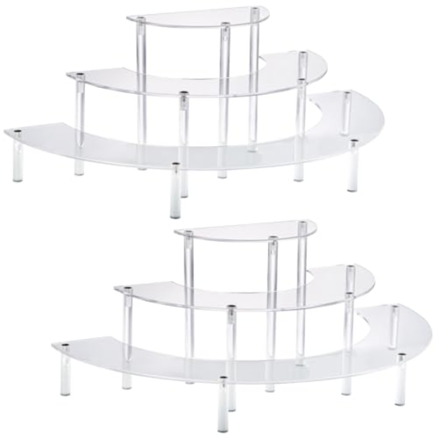 Acrylic Display Risers, 3 Tier - Cupcake Stand Tier avis et prix