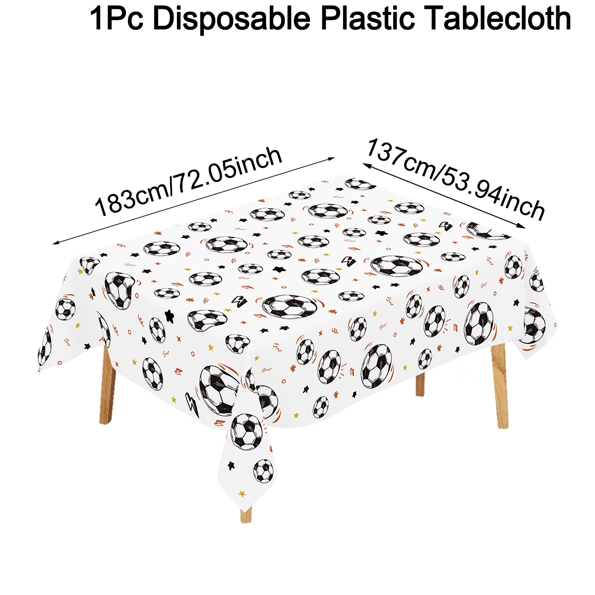 183x137cm Soccer Theme Disposa - Table Cloth Disposable avis et prix
