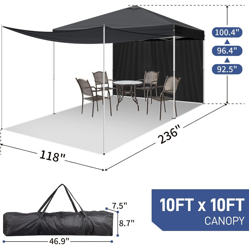 10X10Ft Pop Up Canopy Tent Ins - Event & Party Supply Photos avis et prix