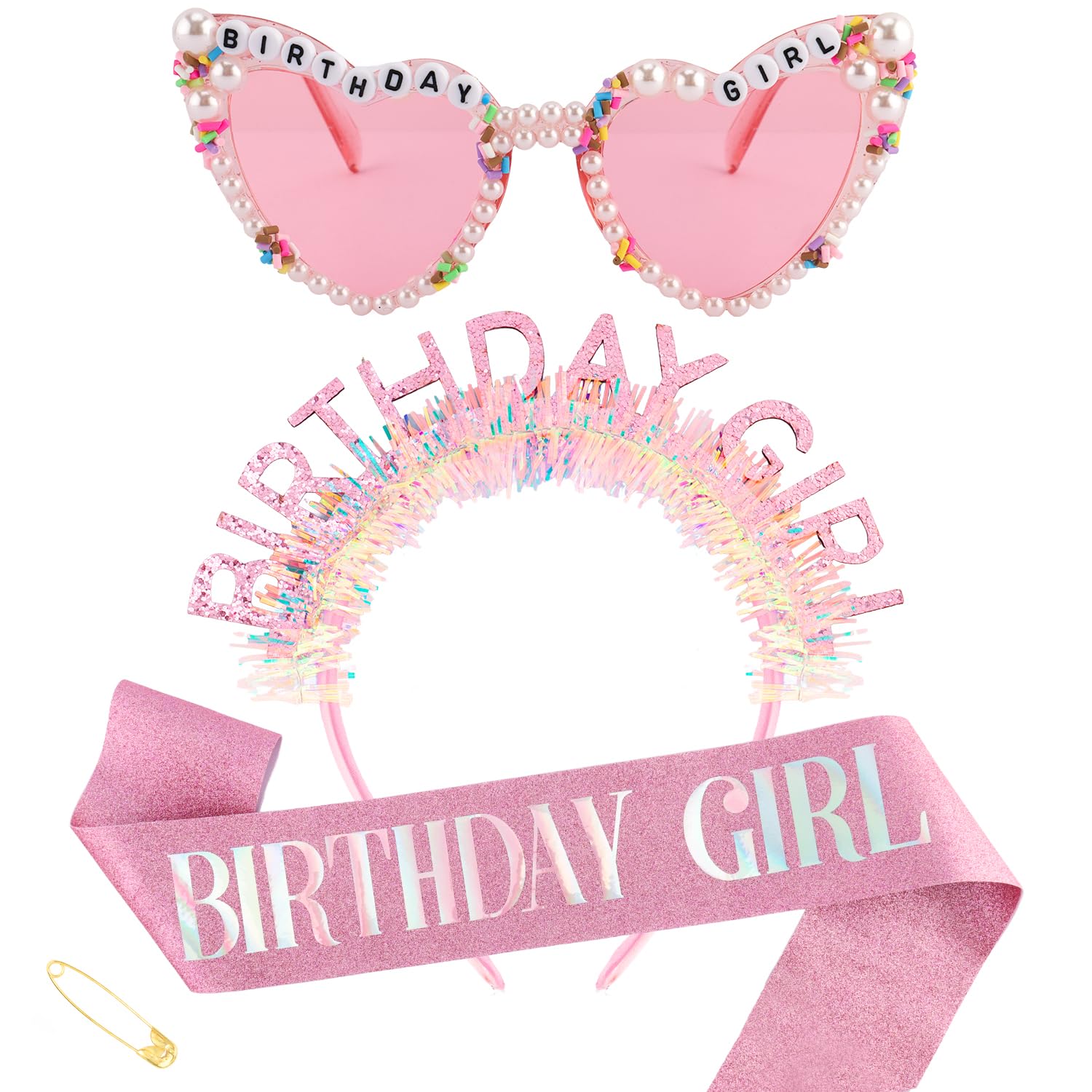 Birthday Girl Headband Sash Su - Birthday Sash Glitter avis et prix