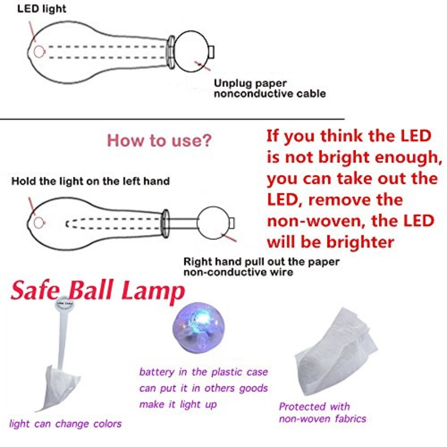 20 LED Light Up Balloons, 12 i - Led Balloon Light avis et prix
