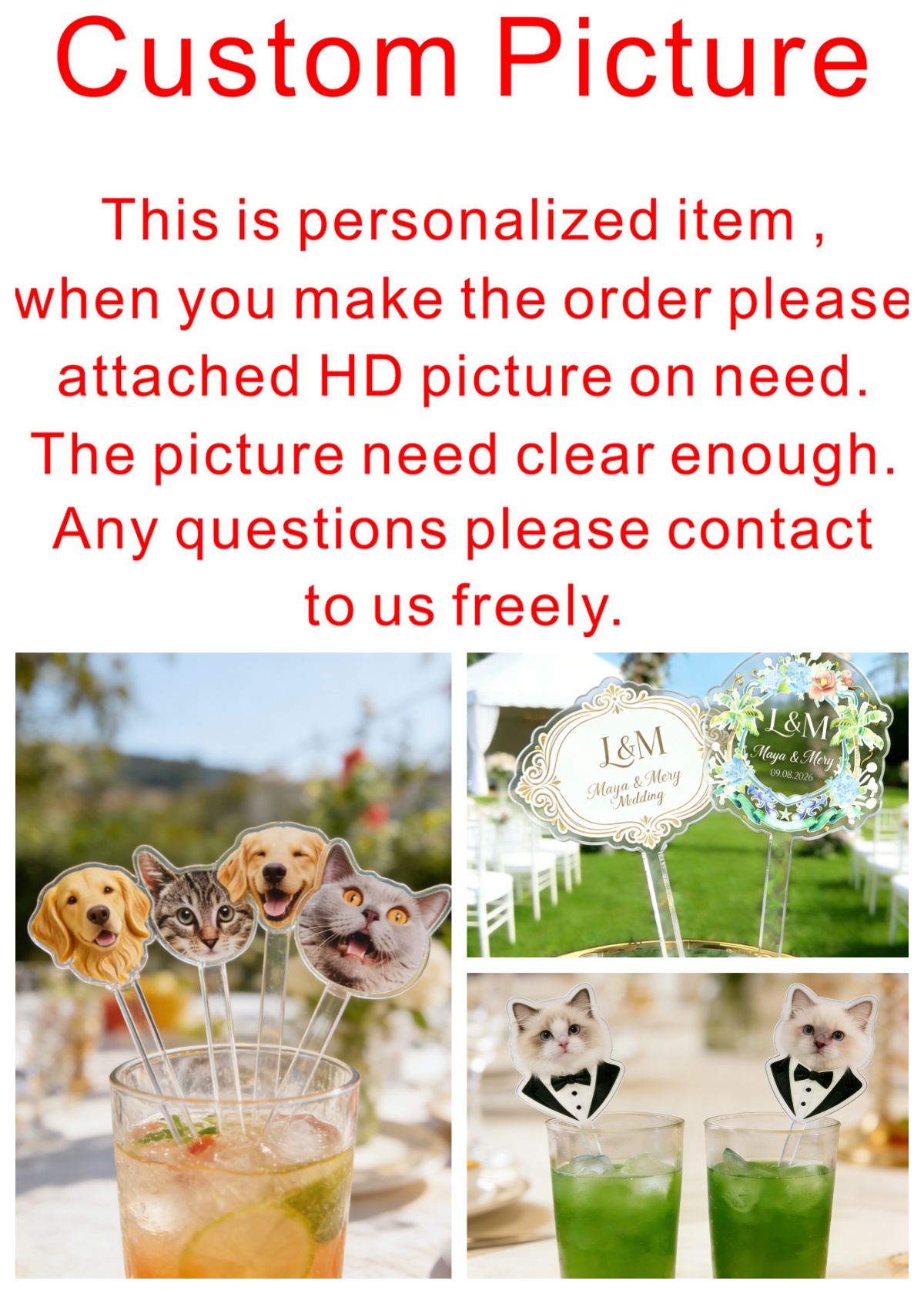 50/100/150Pcs Personalized Pri - Centerpiece Stick avis et prix