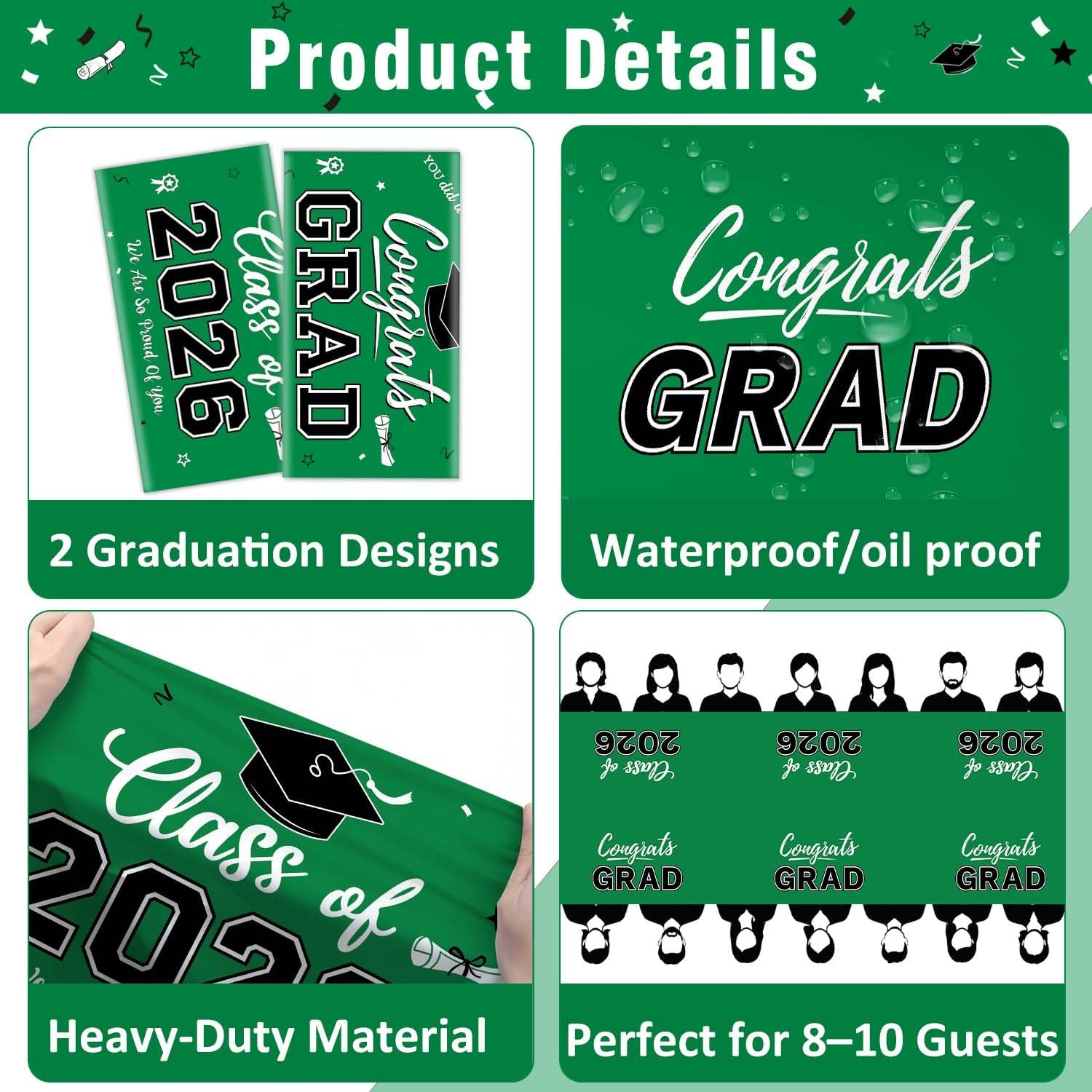 Graduation Decorations 2026, C - Table Cloth Disposable avis et prix