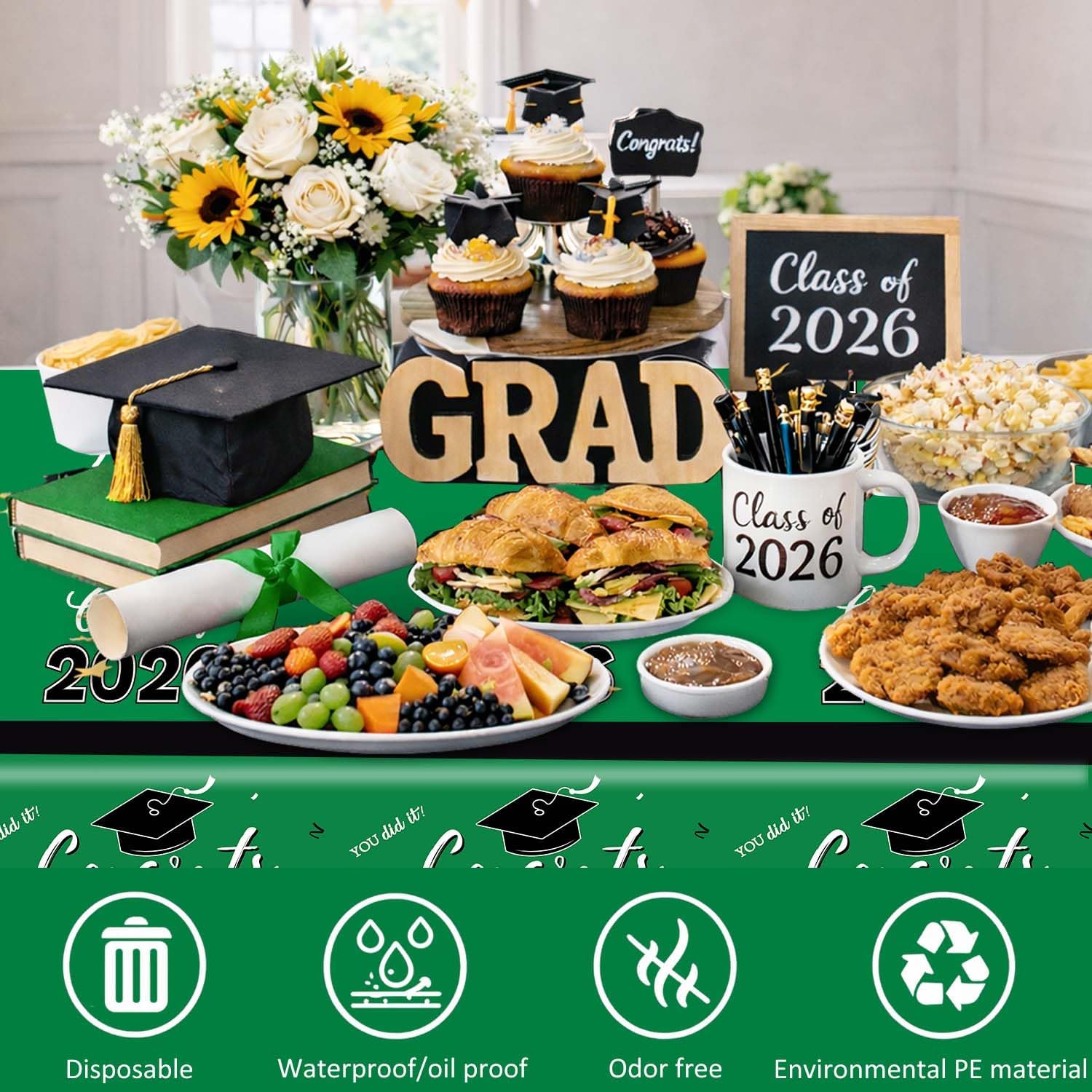 Graduation Decorations 2026, C - Table Cloth Disposable avis et prix