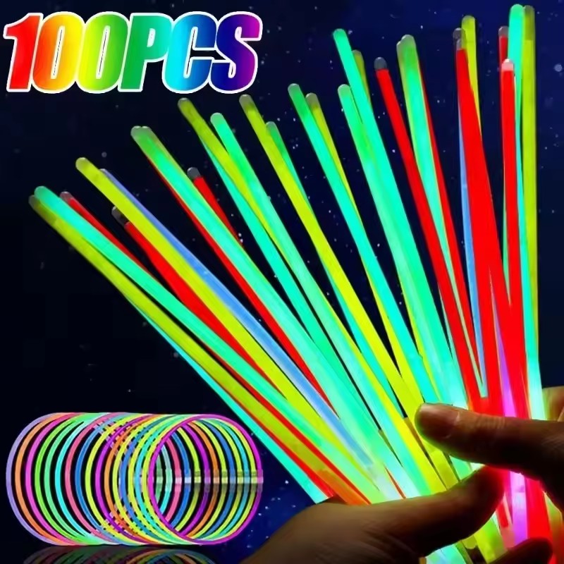 50/100Pcs Fluorescence Sticks  - Cotton Candy Cone avis et prix