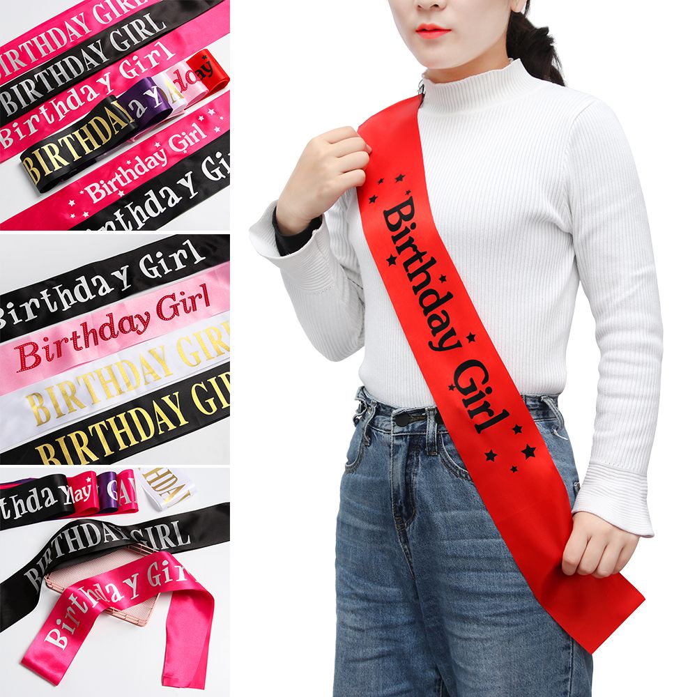 Birthday Girl Glitter Satin Sa - Birthday Sash Glitter avis et prix