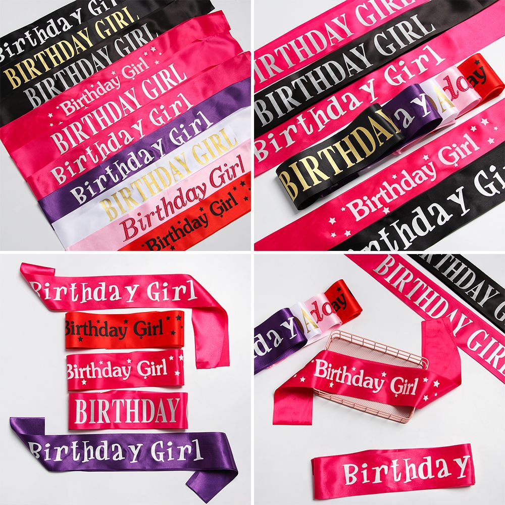 Birthday Girl Glitter Satin Sa - Birthday Sash Glitter avis et prix