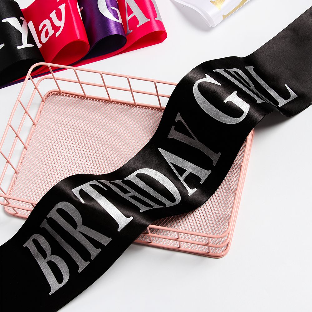 Birthday Girl Glitter Satin Sa - Birthday Sash Glitter avis et prix