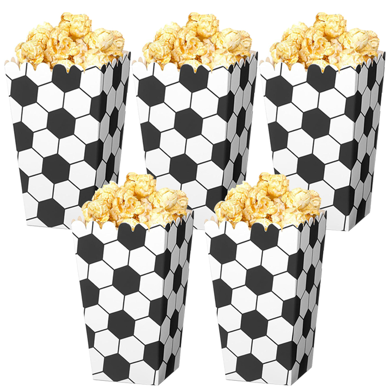 6/18Pcs  Football Popcorn Boxe - Event Party Box avis et prix
