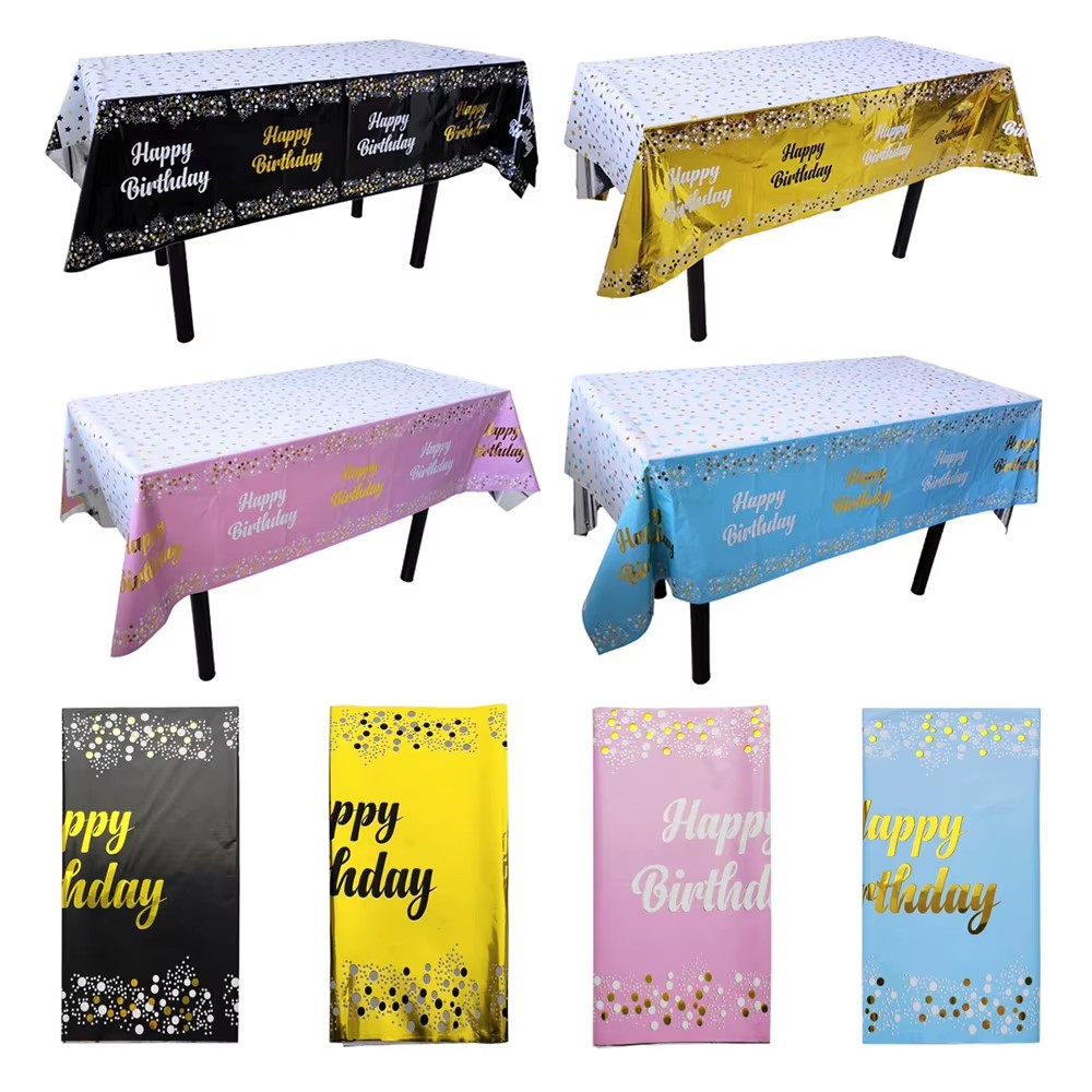 Happy Birthday Disposable Tabl - Table Cloth Disposable avis et prix