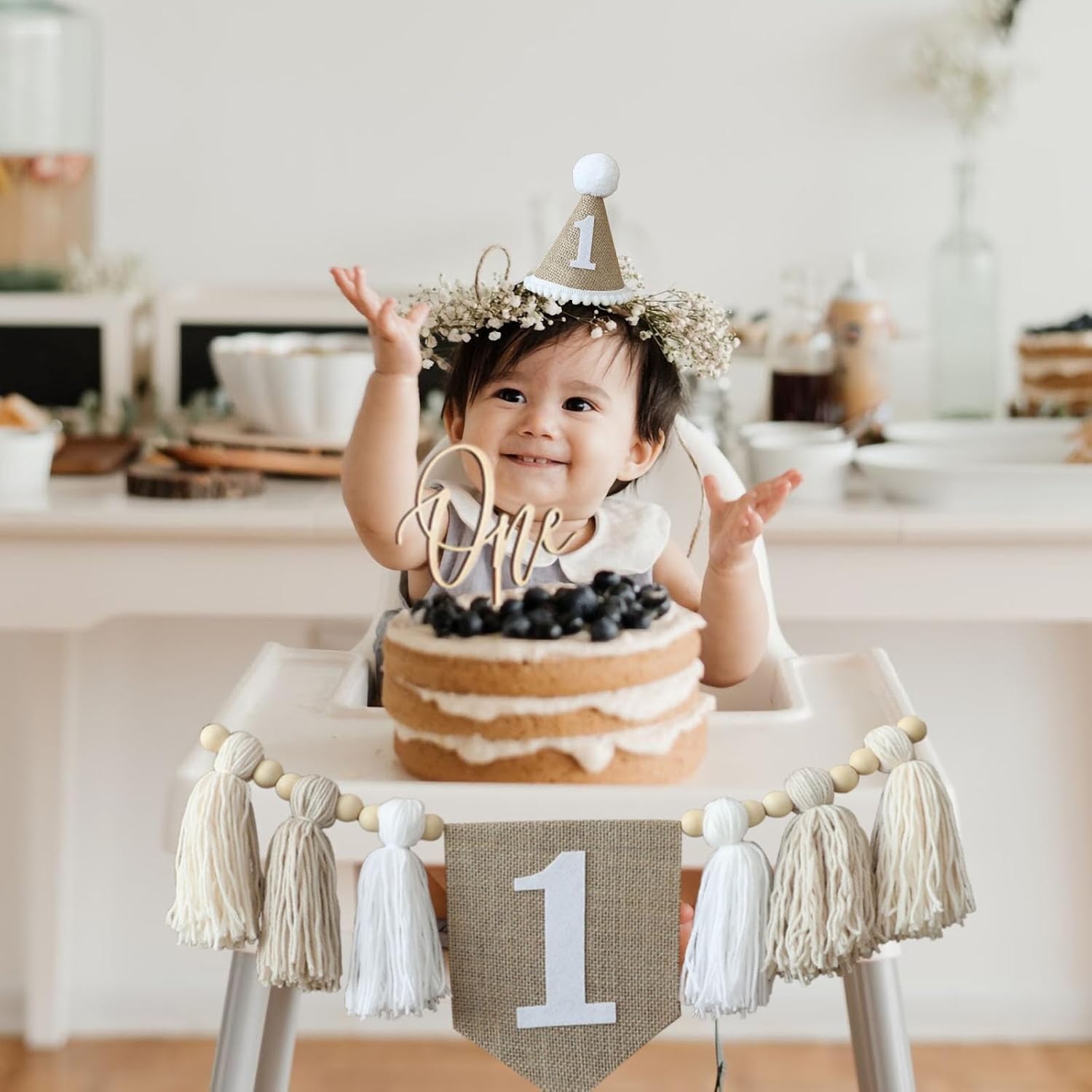 Birthday High Chair Banner Han - Party Hat Cone avis et prix