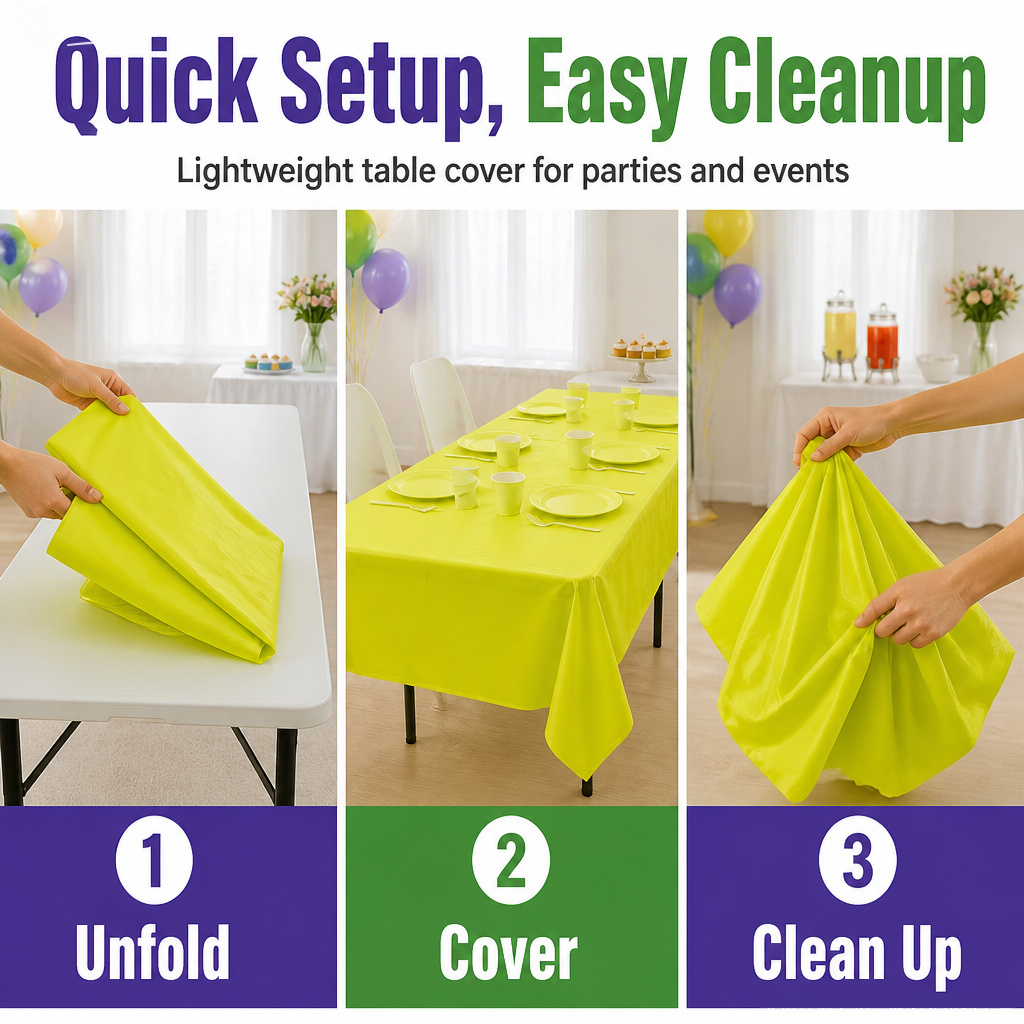 Thickened Macaron Fluorescent  - Table Cloth Disposable avis et prix