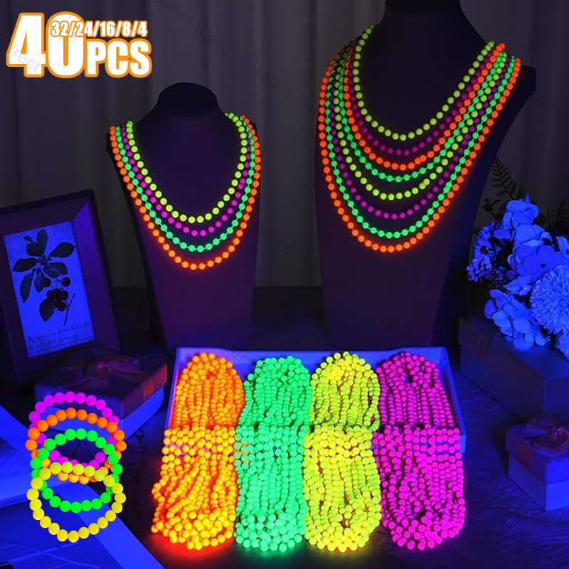 New Fluorescent Neon Necklace  - Cotton Candy Cone avis et prix