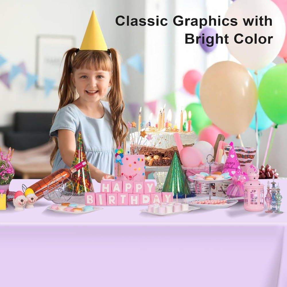 Light Purple Disposable Tablec - Table Cloth Disposable avis et prix
