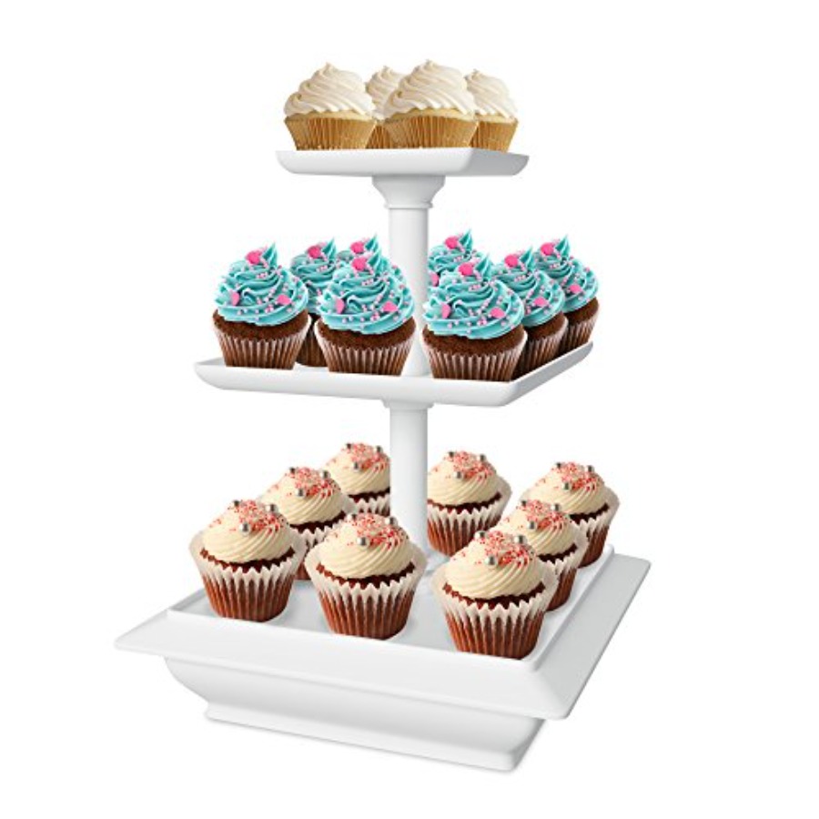 3-Tier Cupcake Stand - Square  - Cupcake Stand Tier avis et prix