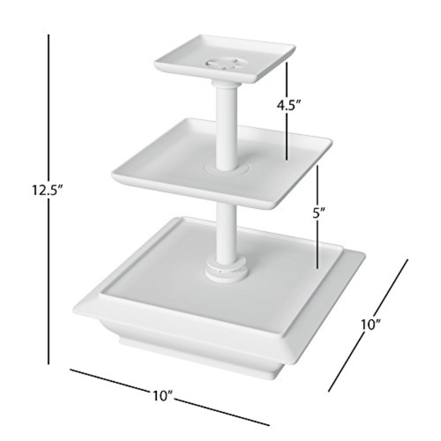 3-Tier Cupcake Stand - Square  - Cupcake Stand Tier avis et prix
