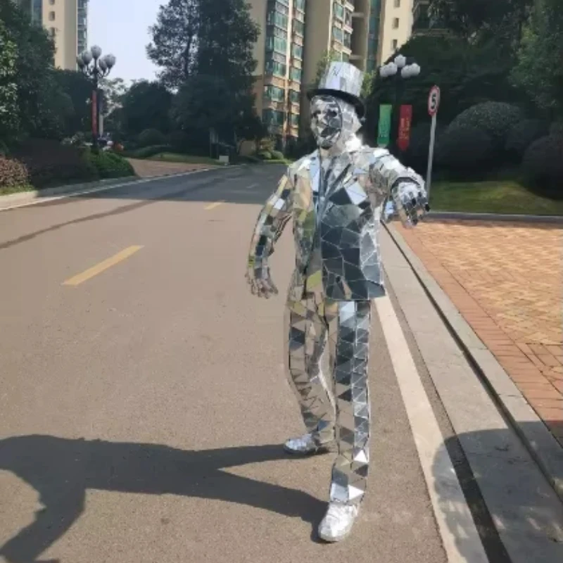 Mirror Man Costume Sliver glas - Event Party Dj avis et prix