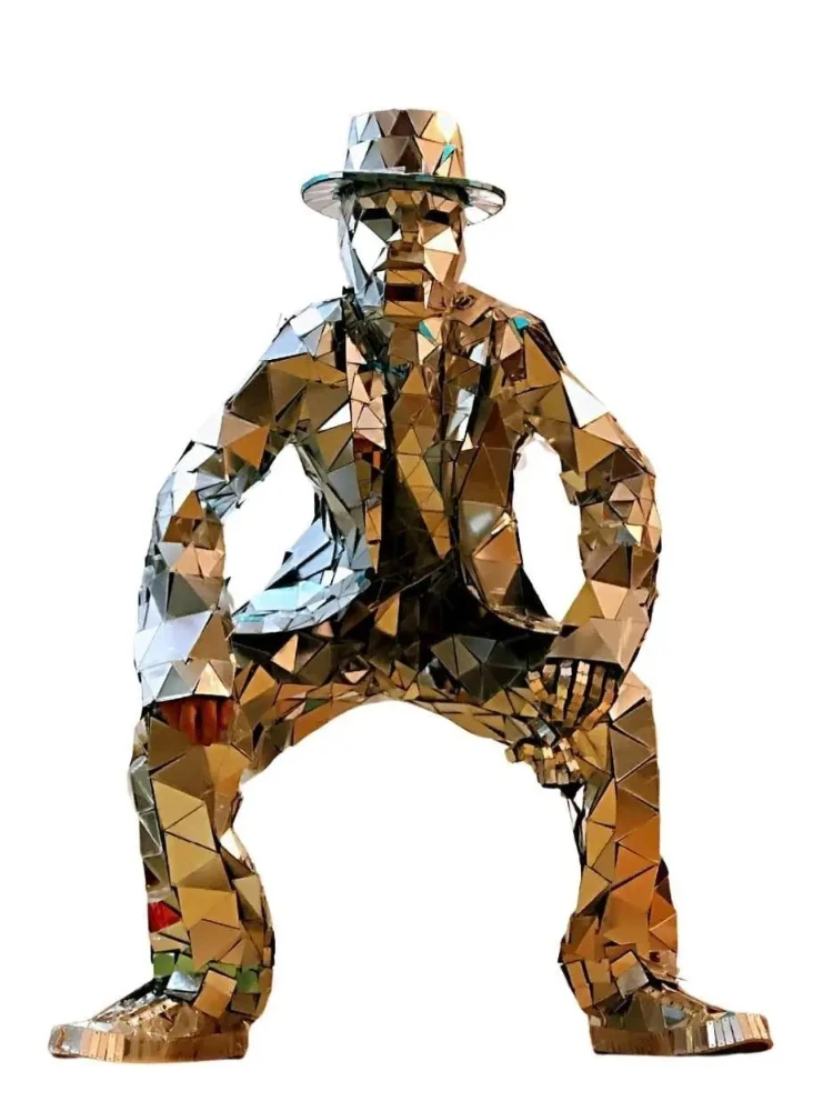 Mirror Man Costume Sliver glas - Event Party Dj avis et prix