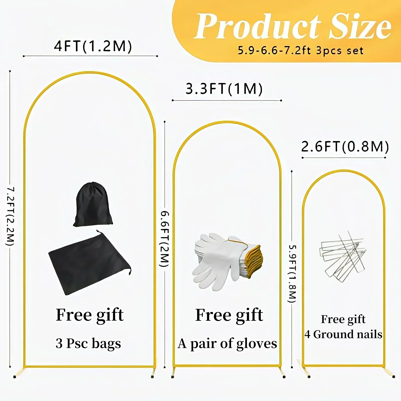 EU Warehouse Gold Metal Balloo - Balloon Arch Kit avis et prix