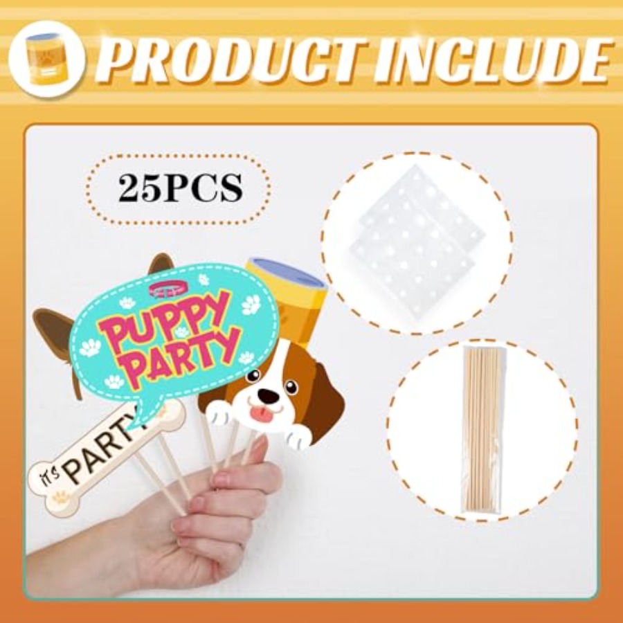 Dog Photo Booth Props - 25 Pcs - Centerpiece Stick avis et prix