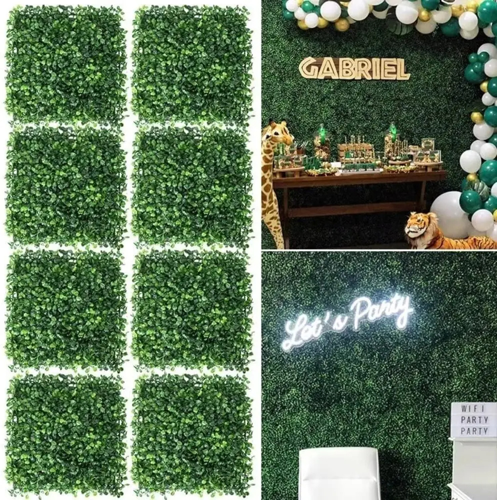 10 Pcs 25 CM Artificial Eucaly - Flower Wall Panel avis et prix