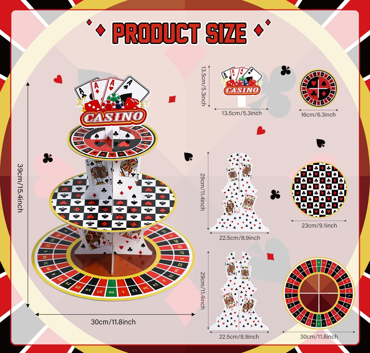 Casino Cupcake Stand 3 Tier fo - Cupcake Stand Tier avis et prix