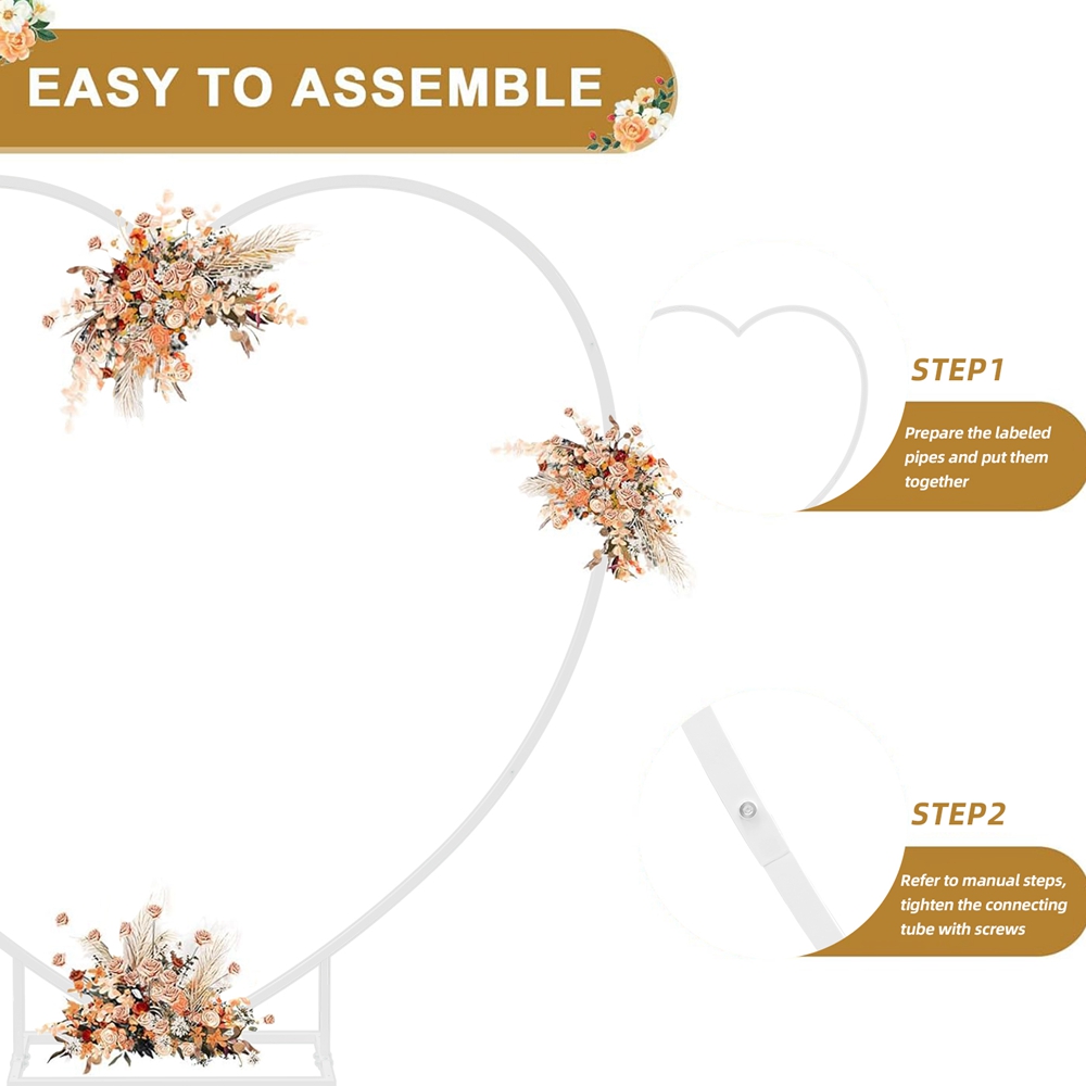 White Heart Shape Balloon Arch - Balloon Arch Kit avis et prix