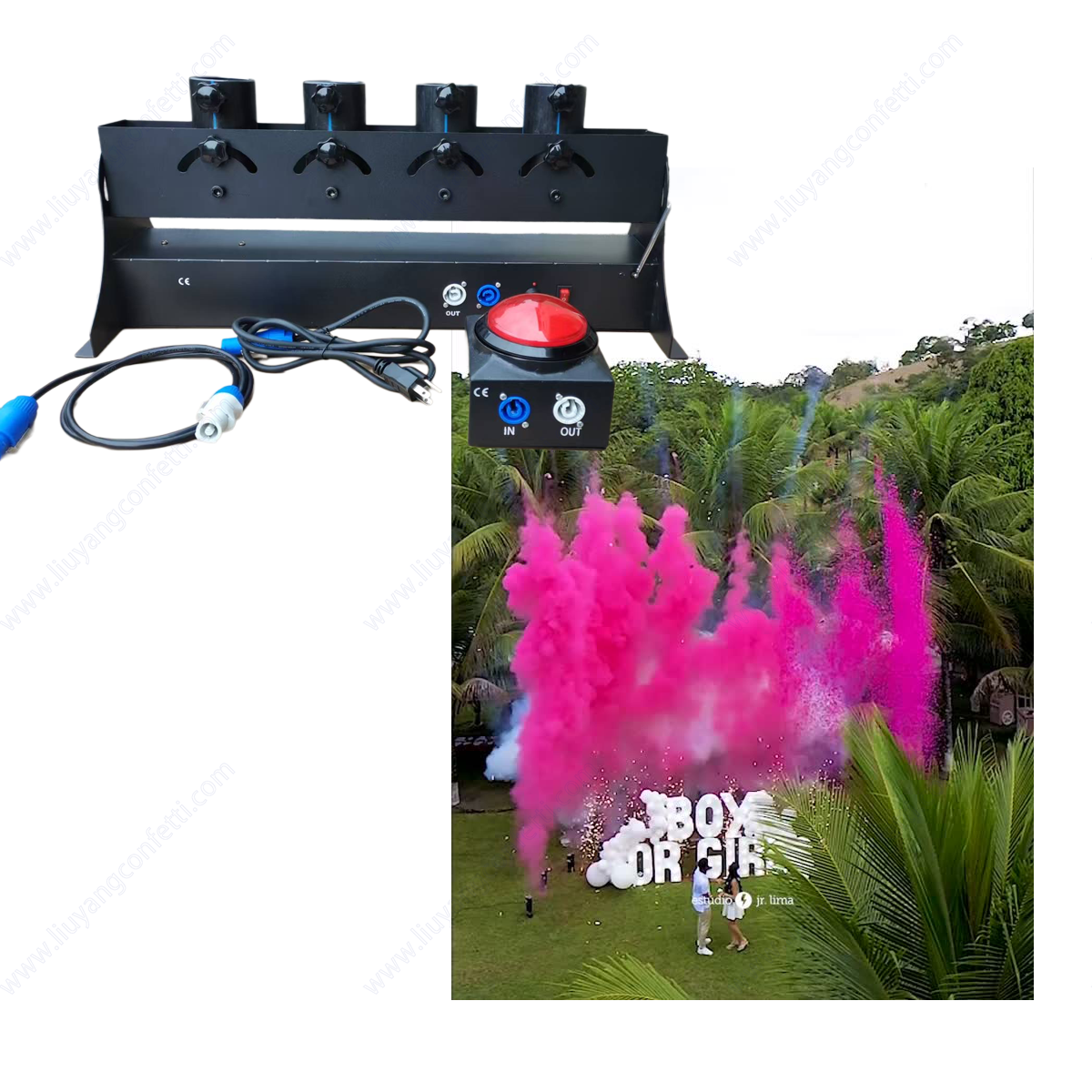 Electronic Spray Confetti Powd - Confetti Cannon Tube avis et prix