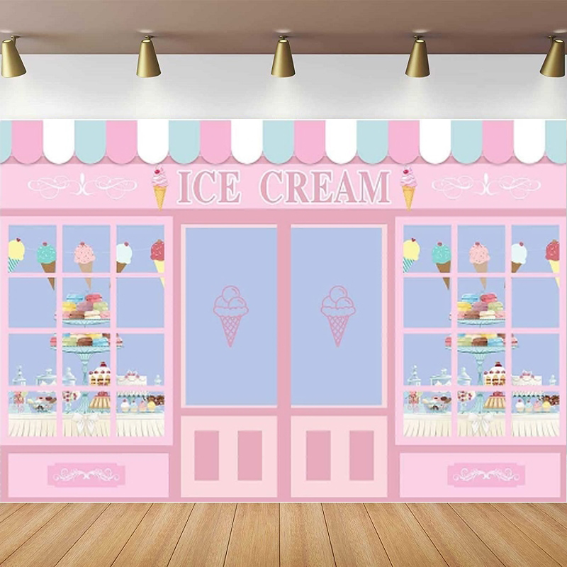 Ice Cream Theme Photography Ba - Dessert Table Backdrop avis et prix