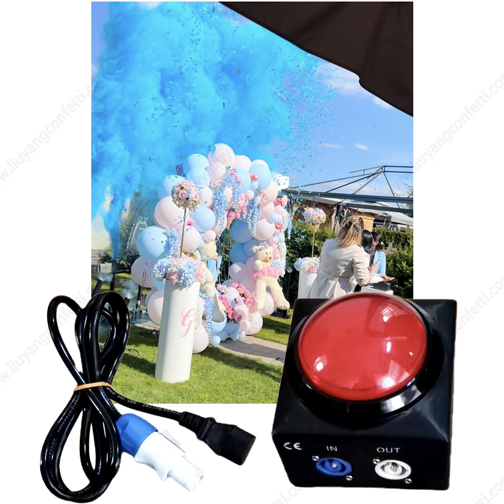 Gender Reveal Red Button Contr - Confetti Cannon Tube avis et prix