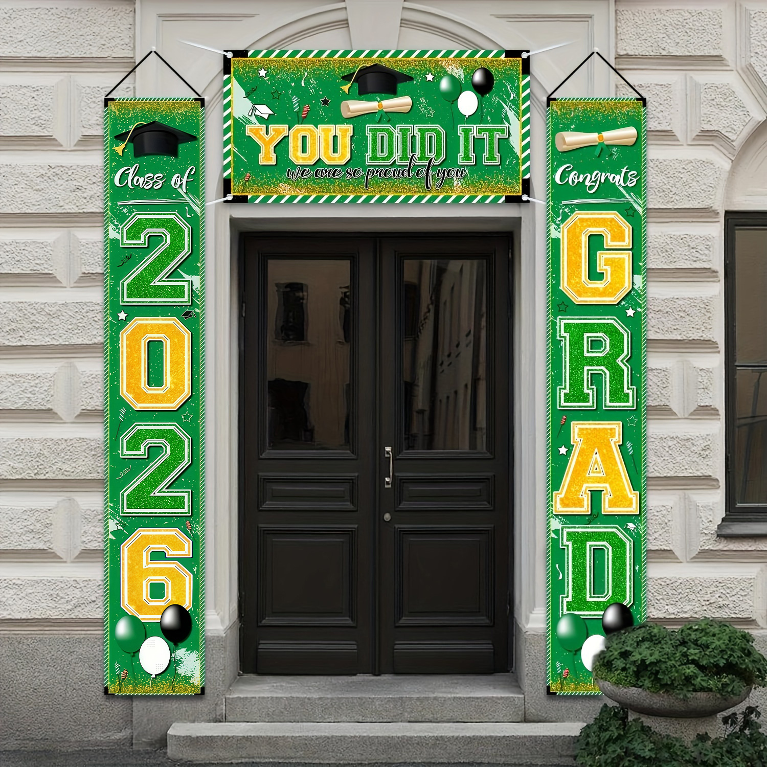 Congrat Class of 2026 Graduati - Party Banner Gold avis et prix
