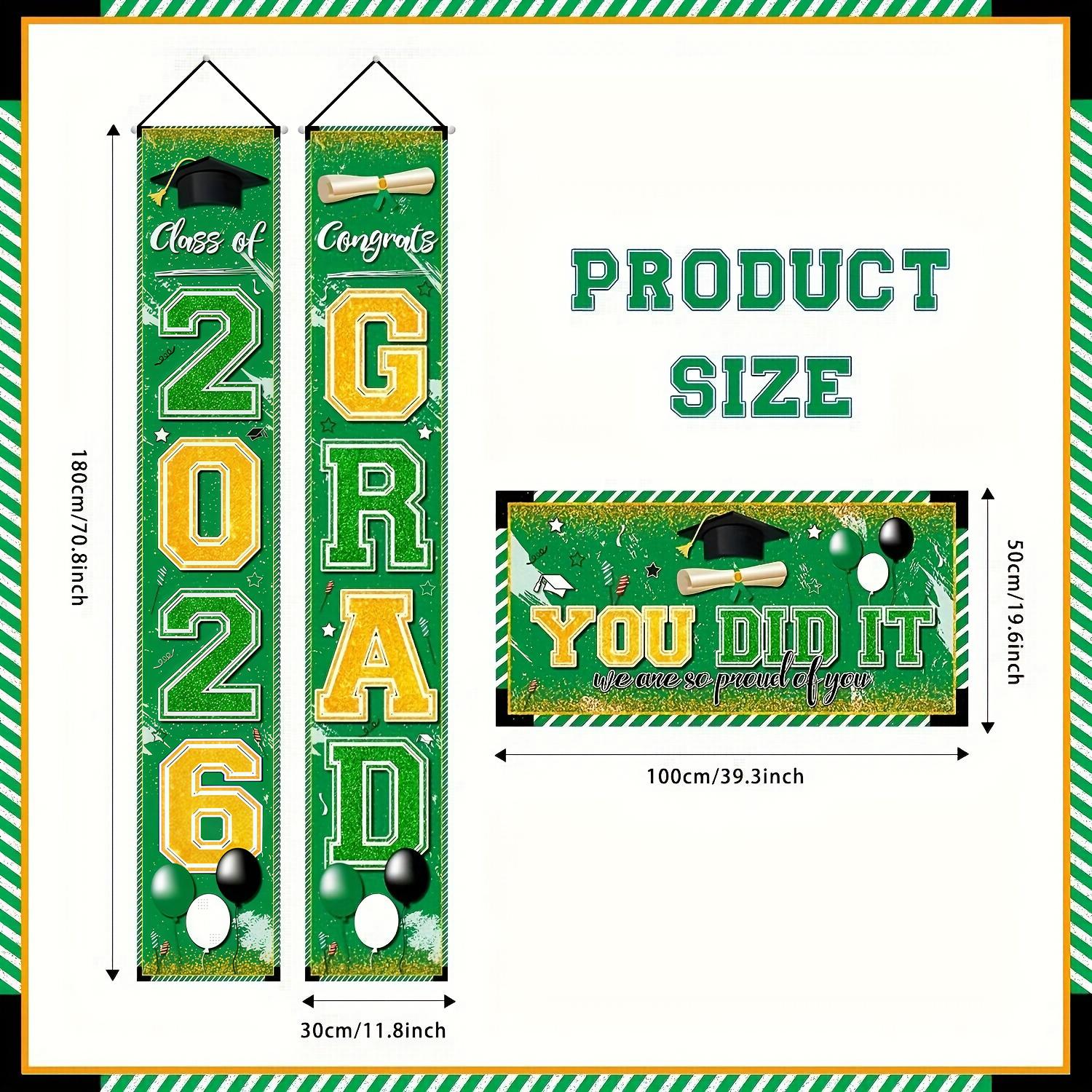 Congrat Class of 2026 Graduati - Party Banner Gold avis et prix