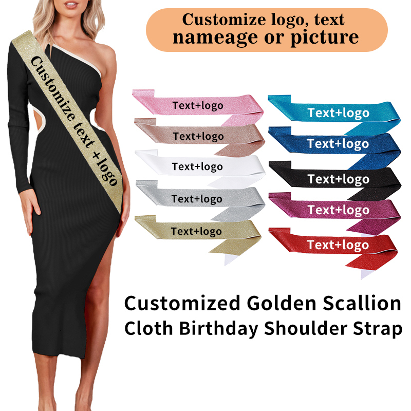 Diy Custom Glitter Satin Sash  - Birthday Sash Glitter avis et prix