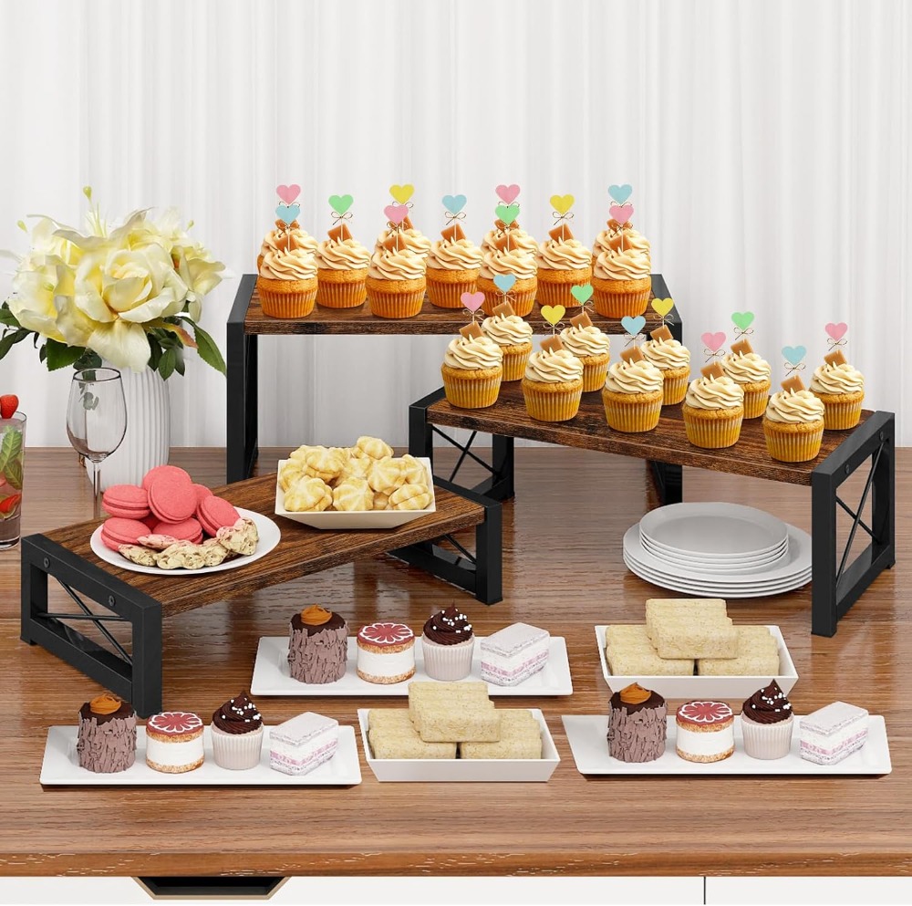 3 Tier Cupcake Stand & Wood Di - Cupcake Stand Tier avis et prix