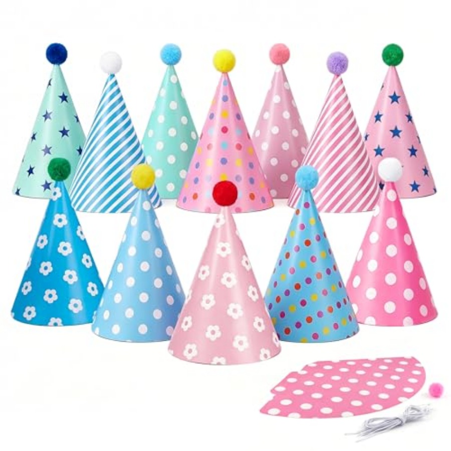 Beurio Pastel Party Hats for a - Party Hat Cone avis et prix