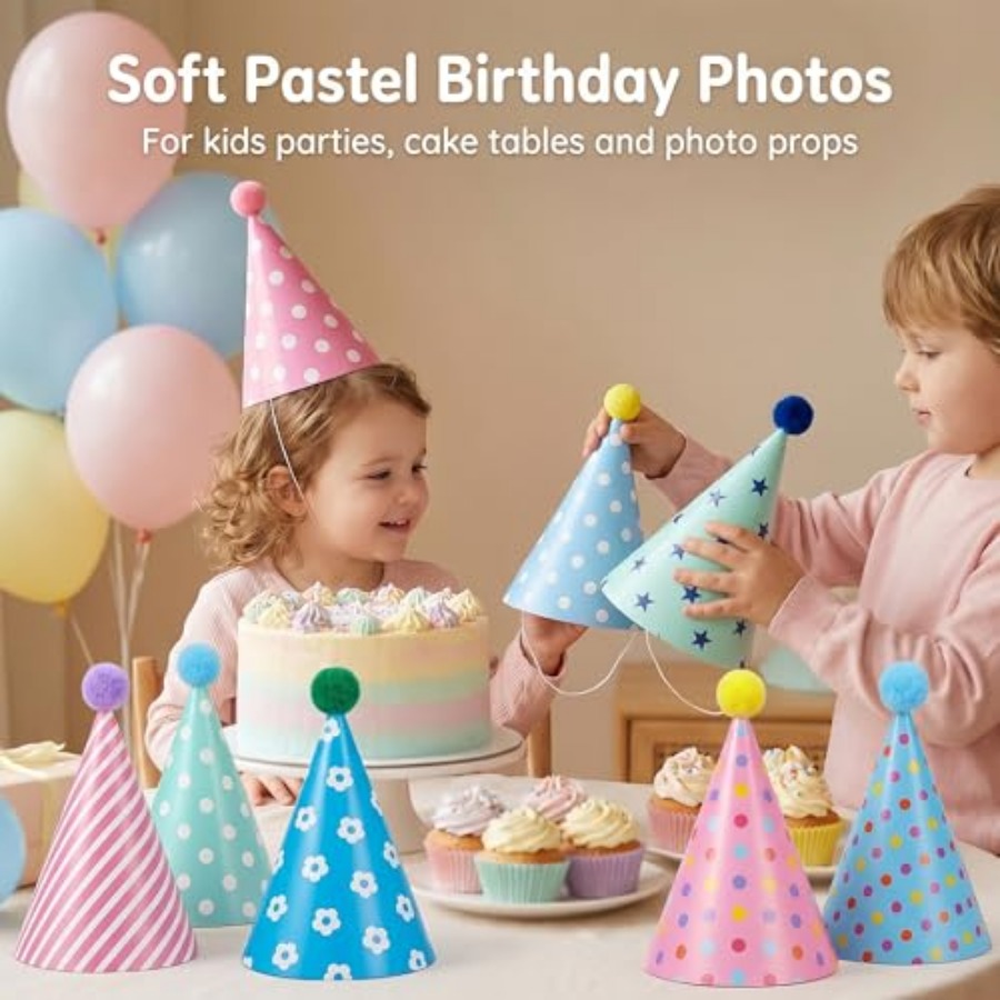 Beurio Pastel Party Hats for a - Party Hat Cone avis et prix