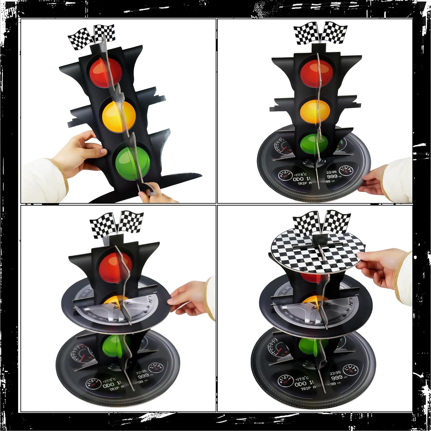 3-Tier Race Car Cupcake Stand, - Cupcake Stand Tier avis et prix