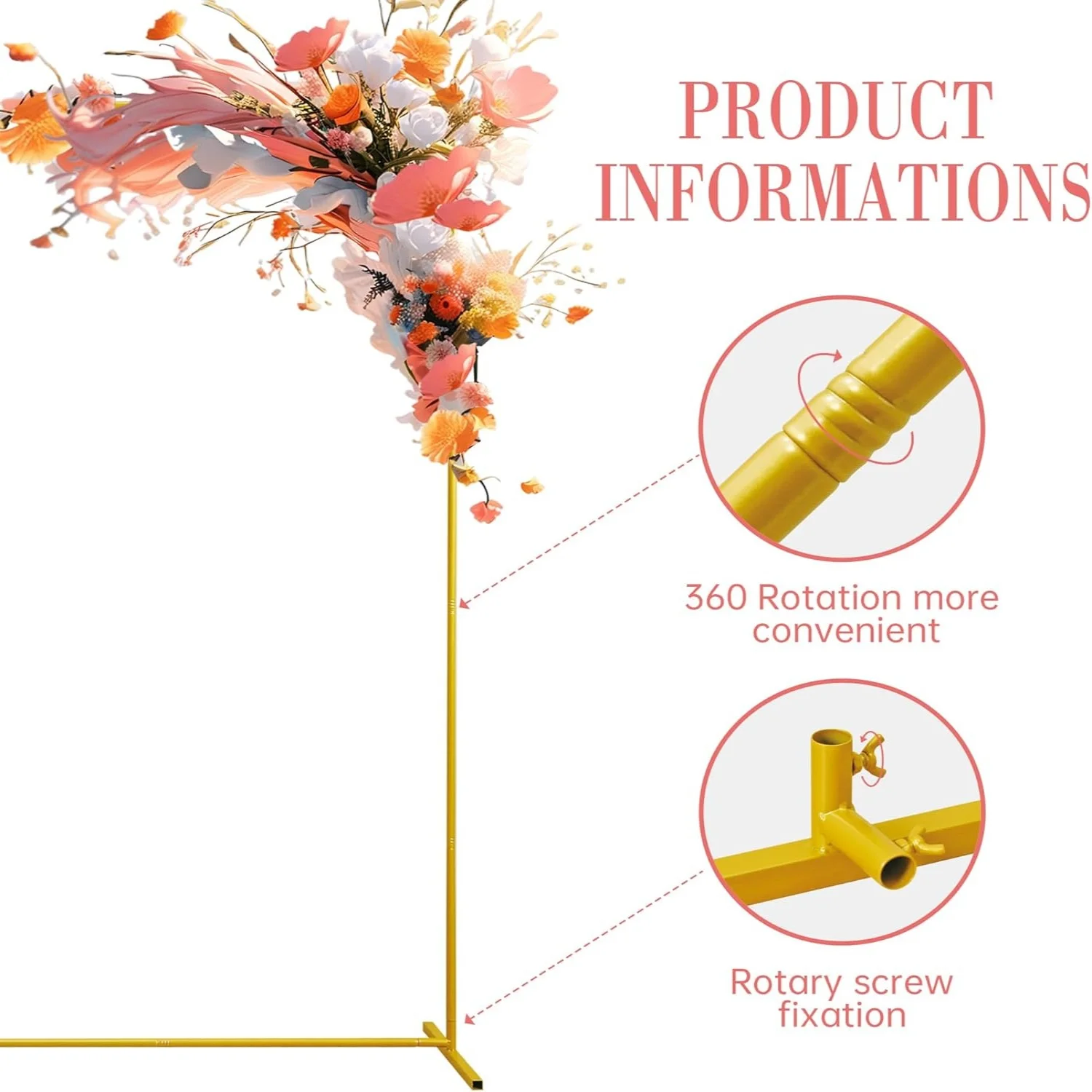Gold Wedding Arches Square Bac - Balloon Arch Kit avis et prix